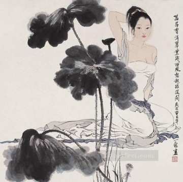 Zhou Yixin 2 viejos chinos Pinturas al óleo
